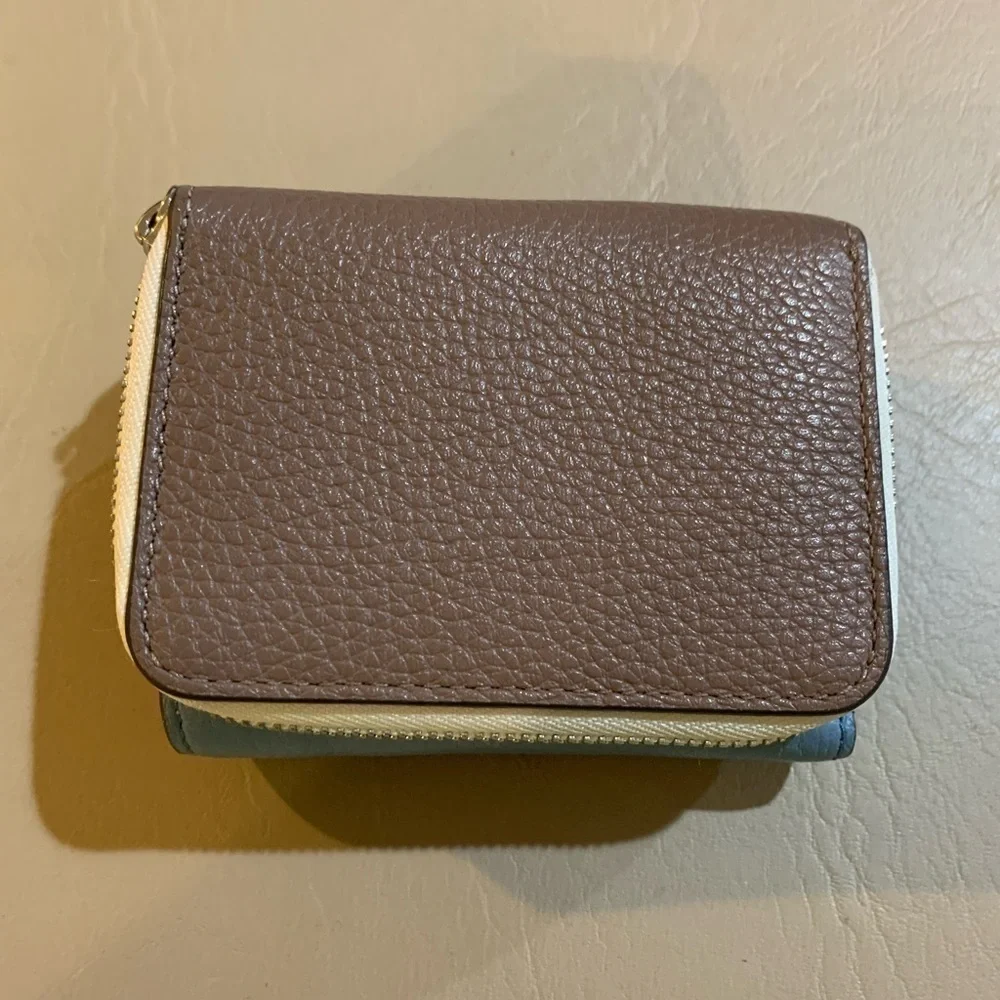 Kate spade matching color block brown/blue Baltic Sea crossbody&wallet.‌‌‌‌‌‍‍‍‍